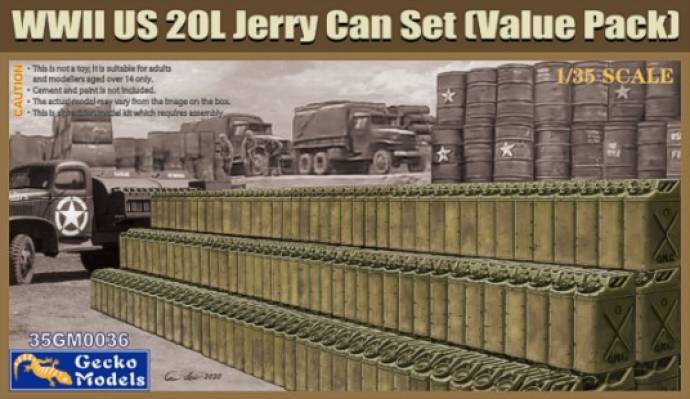 Gecko WWII US 20L Jerry Can Set (Value Pack)