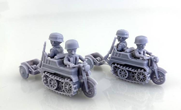 Toonkreig German Fallschirmjager Kettenkrad