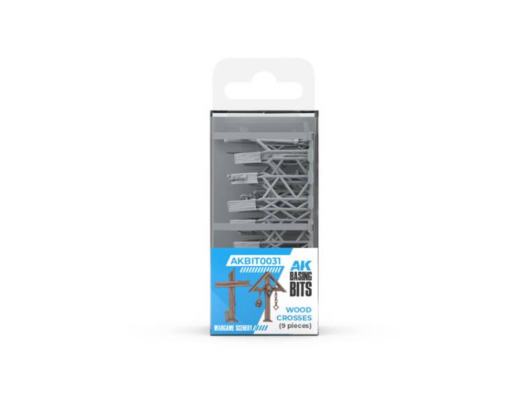 AK Interactive Basing Bits Wood Crosses