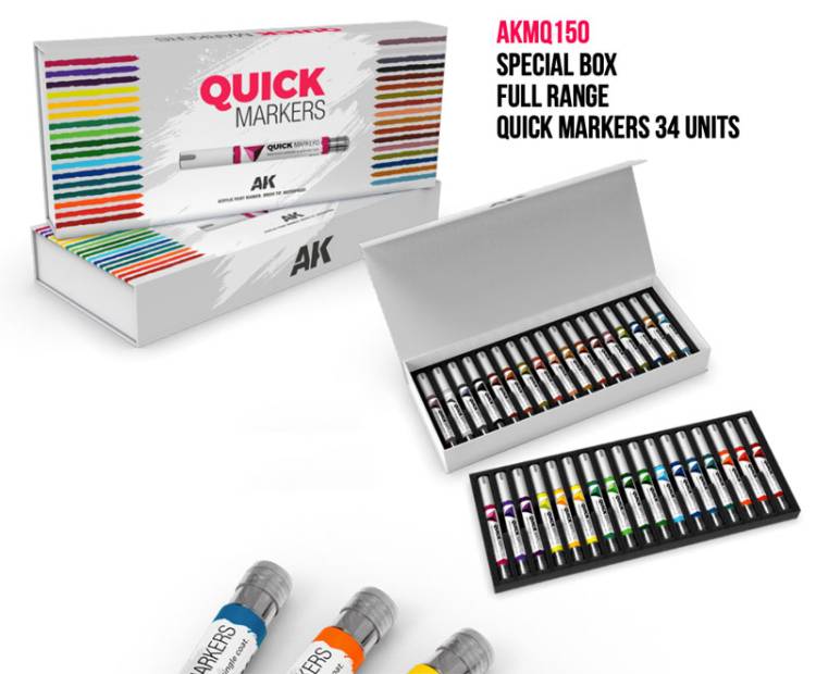 AK Interactive Quick Markers Special Box Full Range Set