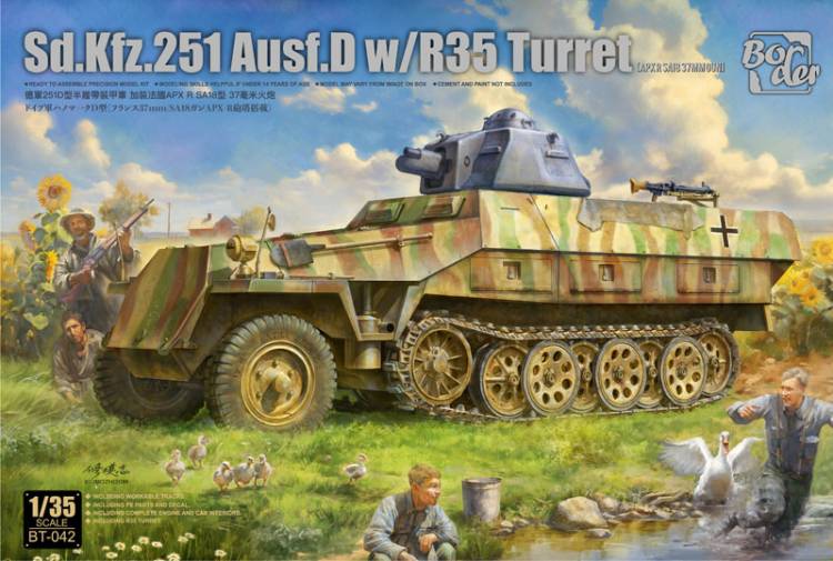 Border Sd.Kfz.251 Ausf.D with R35 Turret