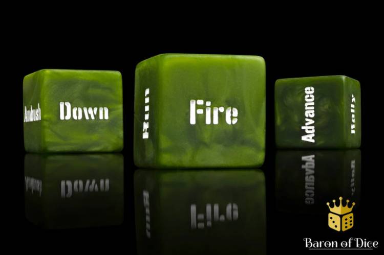 Baron of Dice Bolt Action Action Order Dice (10 dice)