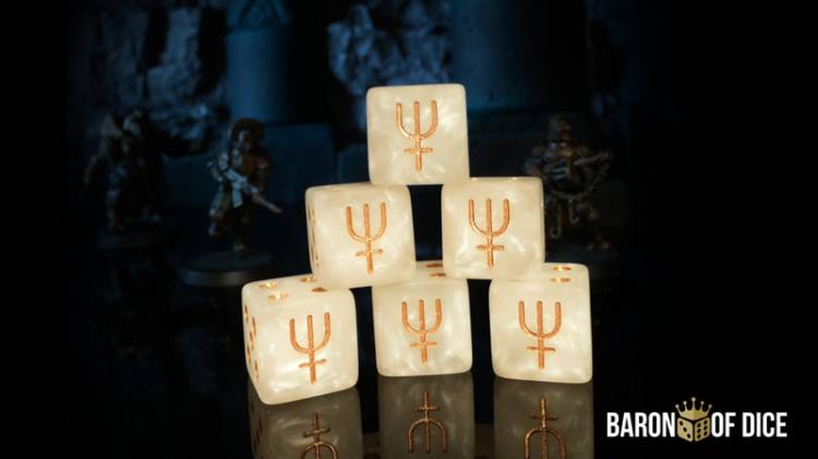 Baron of Dice Heretic Naval Raiders - Official Trench Crusade Dice Set