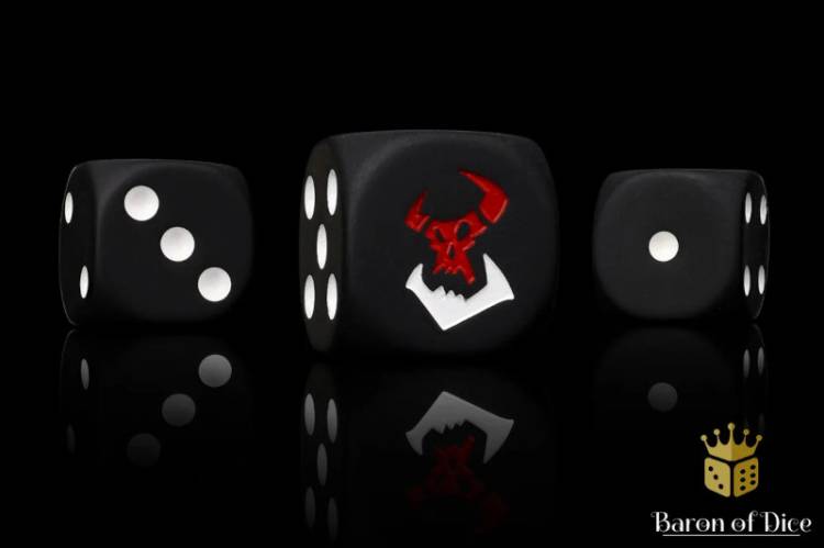Baron of Dice Black Orcs Dice (25 dice set)