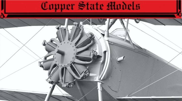 Copper State Models Engine - LeRhone 9C 80hp WW1 Aero Engine