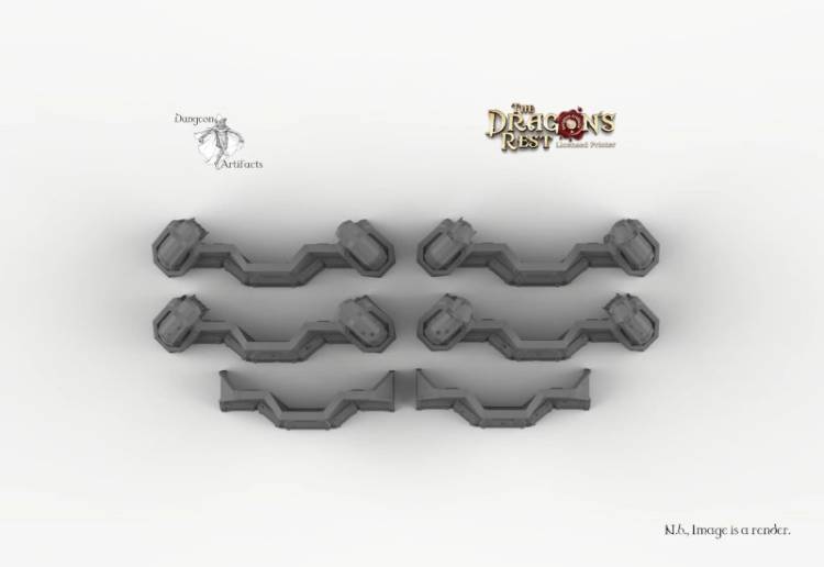 Sci-Fi Defense Barricades - Dragons Rest