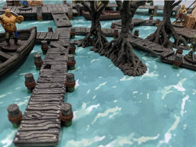 Docks and Bridges - Depths of the Savage Atoll