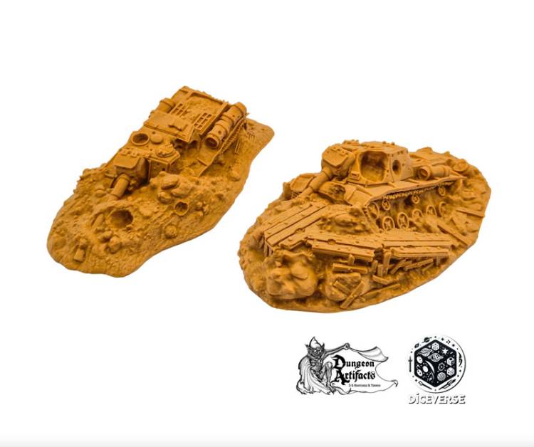 Destroyed Trench ISU Tank Destroyers - Diceverse