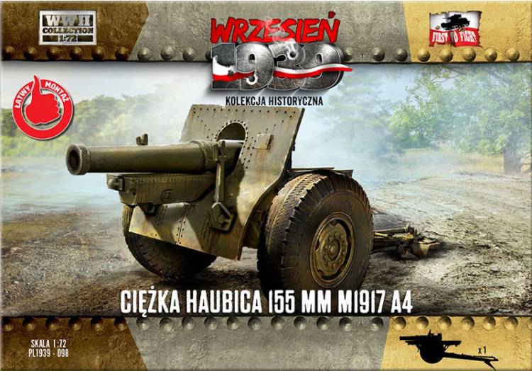 First to Fight WWII 155mm M1917 A4 Heavy Howitzer
