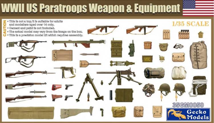 Gecko WWII US Paratroops Weapon & Equipment