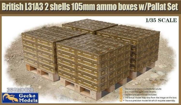 Gecko Gecko Models British Ammo & Pallet Set