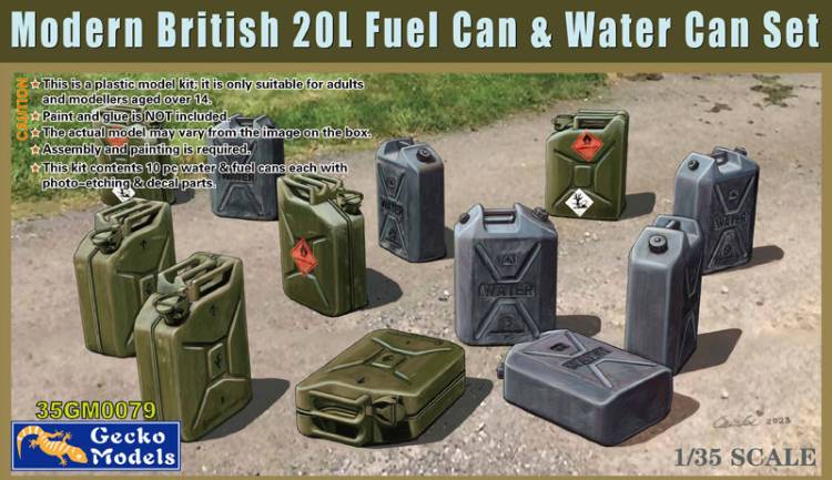 Gecko Modern British 20L Fuel Can & Water Can Set