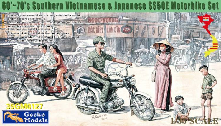 Gecko 1960-70s Southern Vietnamese & Japanese Motorbike Set