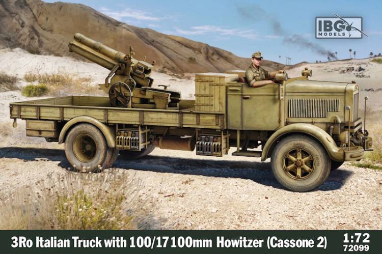 IBG 3Ro Italian Truck with 100/17 100mm Howitzer (Cassone 2)