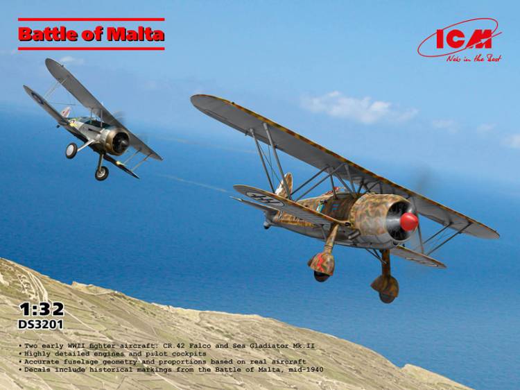 ICM Battle of Malta (CR.42 Falco & Sea Gladiator Mk.II)