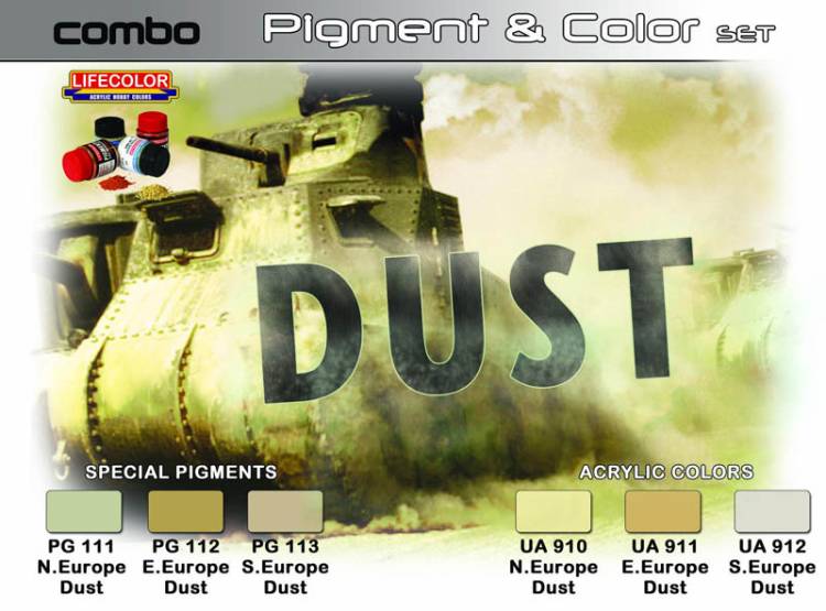 Dust Pigment & Color Acrylic Set of 6 22ml Bottles - ONLY 1 AVAILABLE AT THIS PRICE