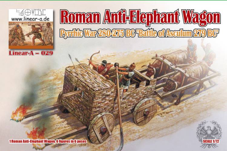 Linear A Pyrrhic War 280-275 BC, Battle Of Asculum 279 BC Roman Anti-Elephant Wagon (Big Set)