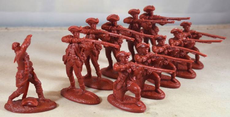 LOD American Revolution British Regular Army (Kneeling and Standing) Firing Set (Barzso)