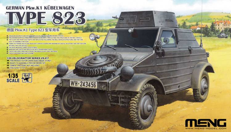 Meng German Pkw.K1 Kubelwagen Type 823