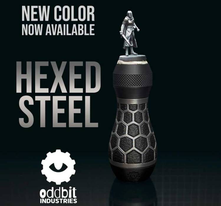 OddBit Miniature Painting Handle - Hexed Steel 2026