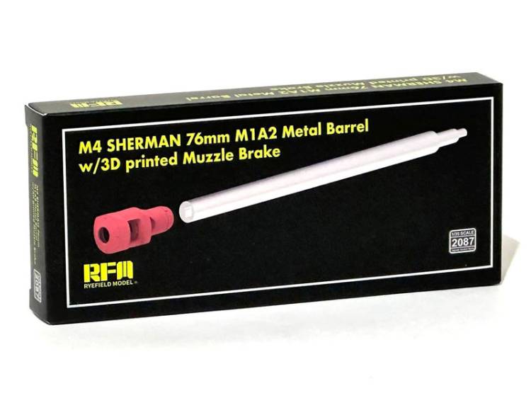 Rye Field M4 Sherman 76mm M1A2 Metal Gun Barrel