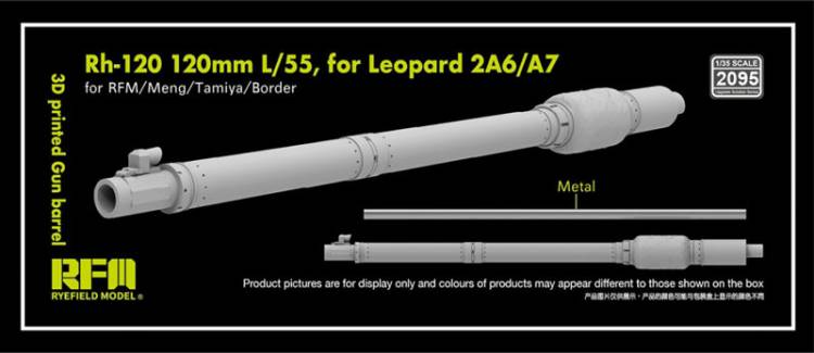 Rye Field Rh-120 120mm L/55 Gun Barrel for Leopard 2A6/A7