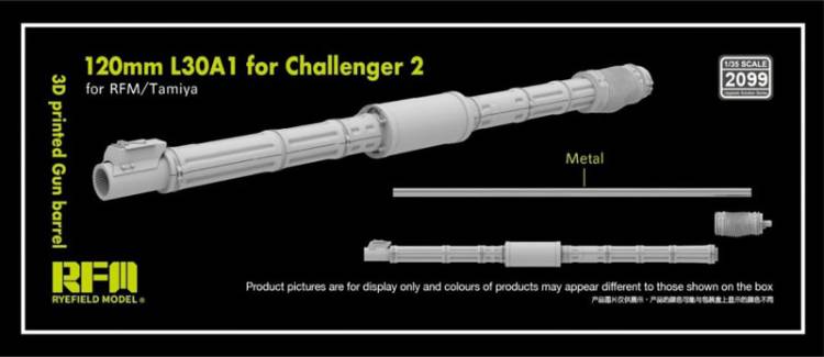 Rye Field 120mm L30A1 Gun Barrel for Challenger 2