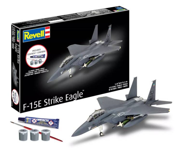 Revell Starter Kit: F-15E Strike Eagle All-Included Kit