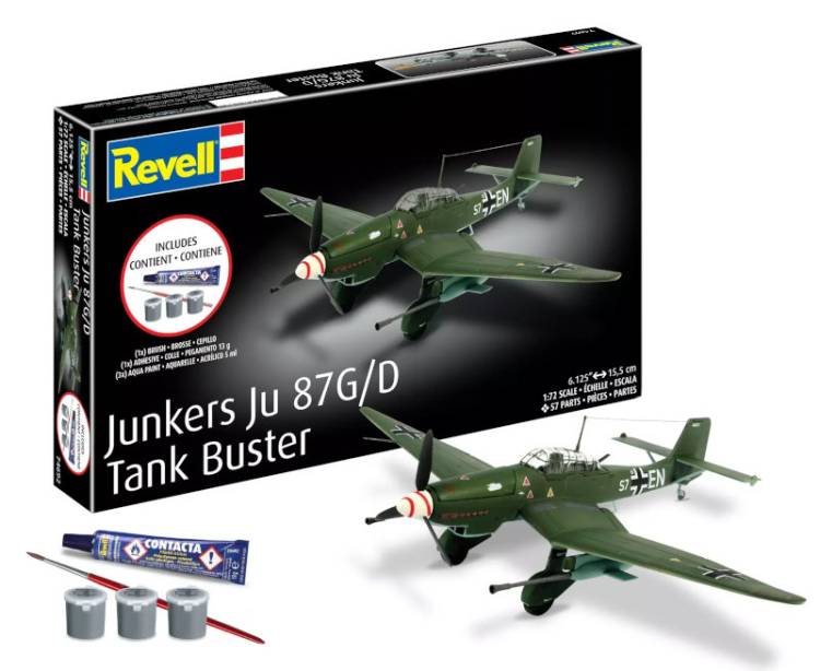 Revell Starter Kit: Junkers Ju87 G/D Tank Buster All-Included Kit