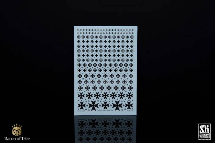SB Kustom Templars A Black Decal Sheet