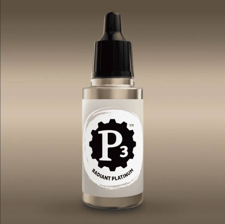 Privateer Press Paints (P3) Radiant Platinum Metallic 18ml (119)