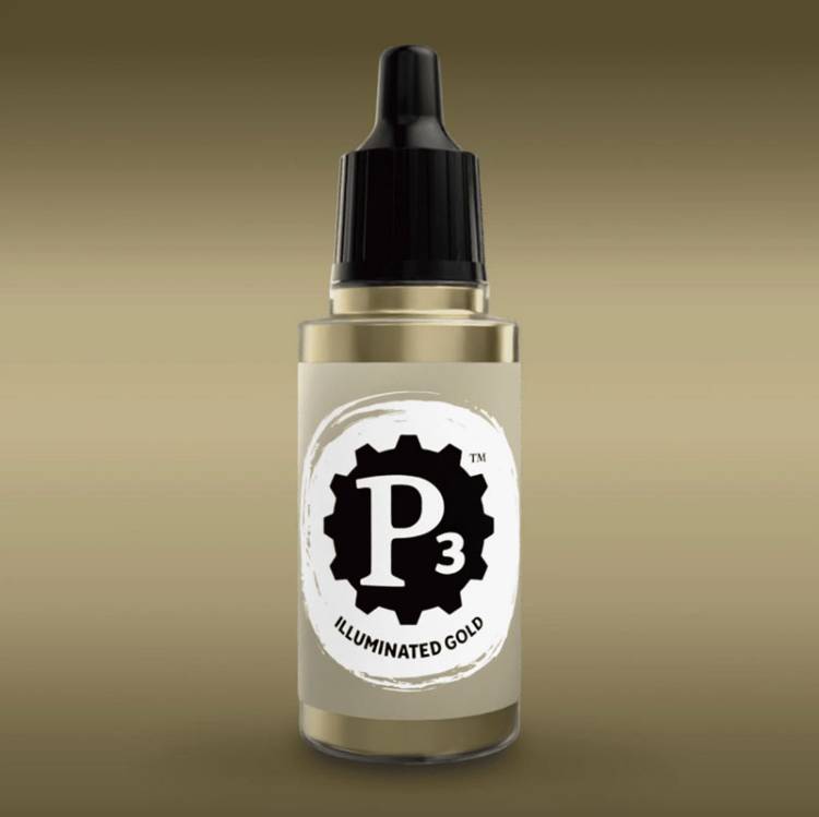Privateer Press Paints (P3) Illuminated Gold Metallic 18ml (125)