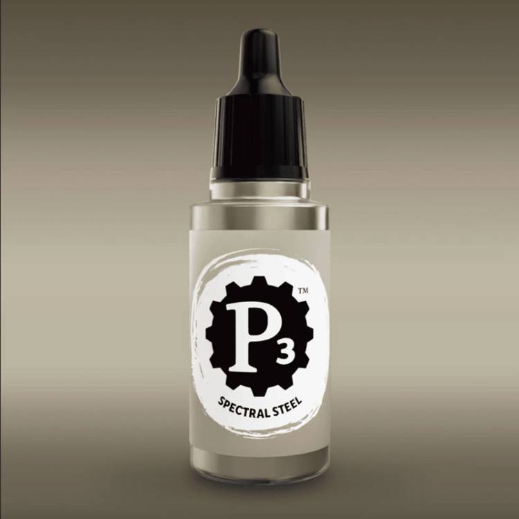 Privateer Press Paints (P3) Spectral Steel Metallic 18ml (126)