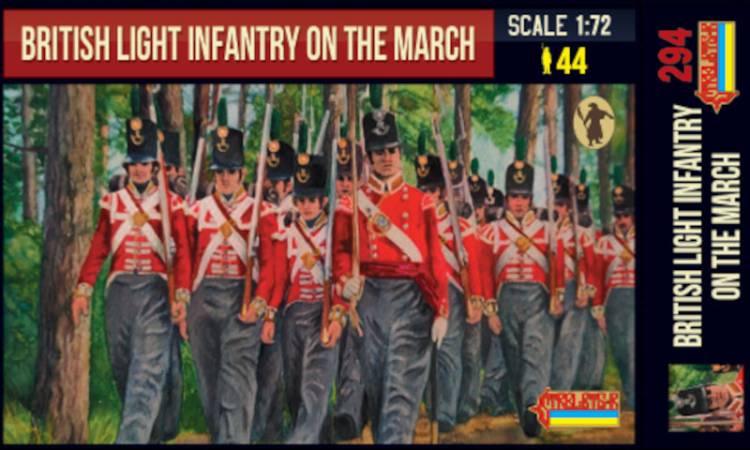 Strelets R - British Light Infantry on the March Napoleonic era - ONLY 2 AVAILABLE AT THIS PRICE
