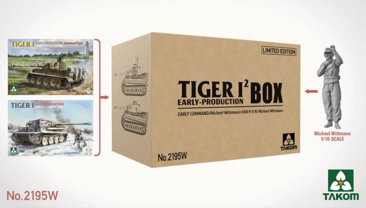 Takom Tiger I Early-Production Box 3 Kit Combo Box
