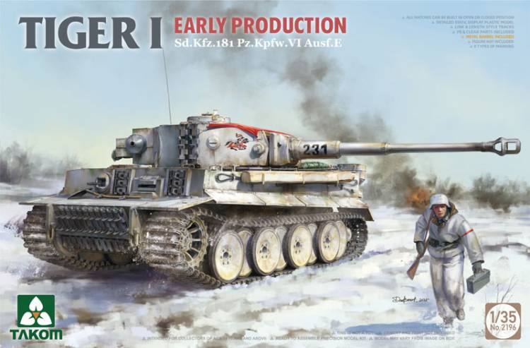 Takom Tiger I Early-Production Sd.Kfz.181 Pz.Kpfw.VI Ausf.E