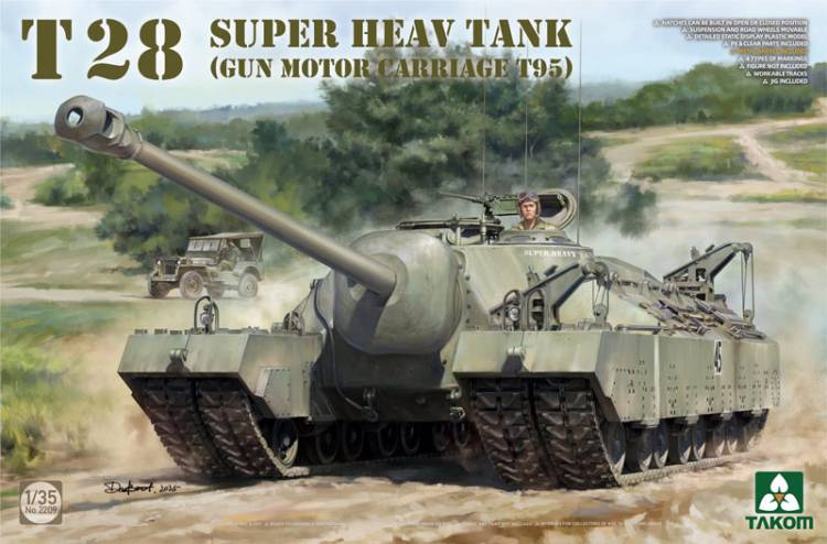 Takom T28 Super Heavy Tank (Gun Motor Carriage T95)