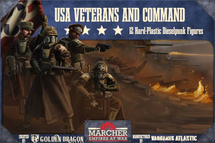 Wargames Atlantic Marcher: USA Veterans and Command