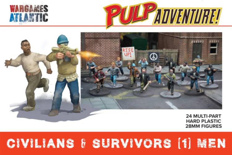 Wargames Atlantic Pulp Adventure: Civilians & Survivors (Men)