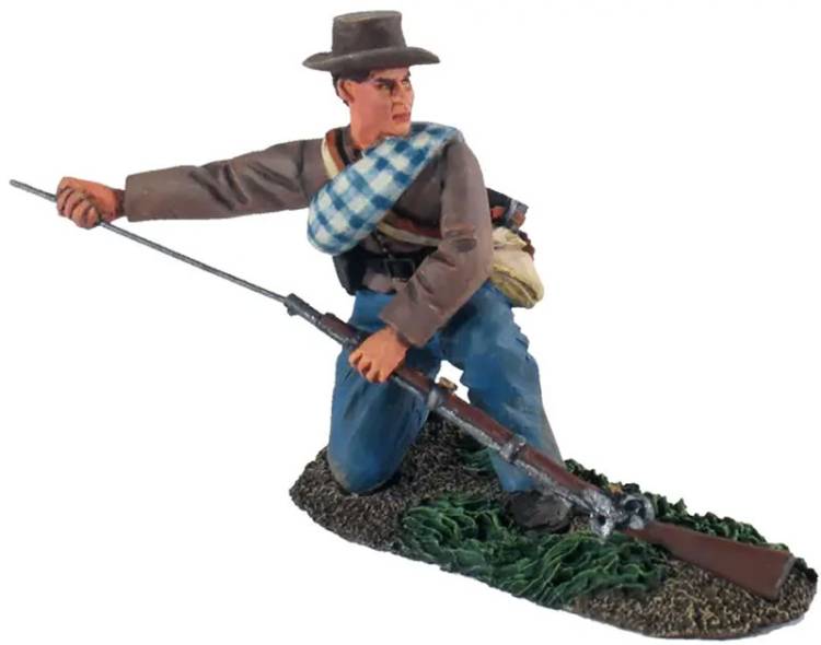 American Civil War: Confederate Infantry Kneeling Ramming No. 1 - ONLY 1 AVAILABLE