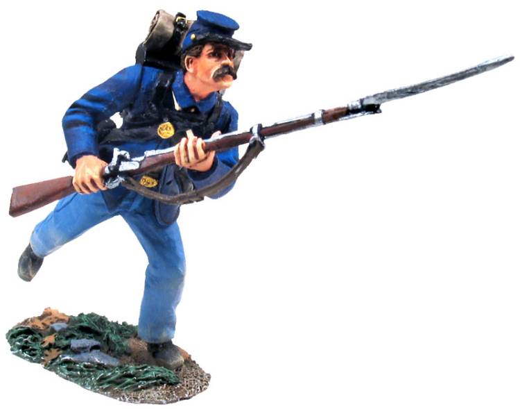 American Civil War: Union Infantry in Sack Coat Charging No. 6 - ONLY 1 AVAILABLE