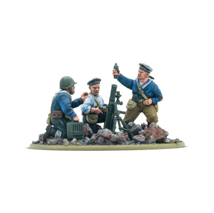 Warlord Games Bolt Action Soviet Naval Brigade Medium Mortar Team