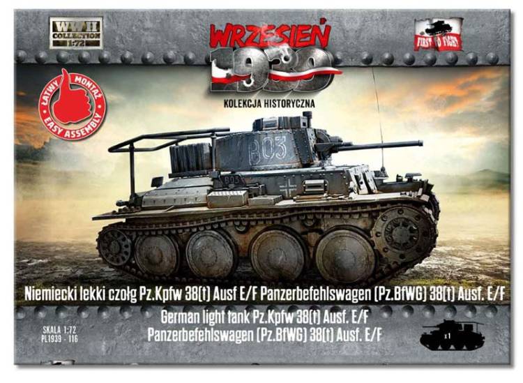 First to Fight WWII PzKpfw 38(t) Ausf E/F German Light Tank