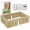 BMC WW2 Blockhouse Bunker Walls Tan Plastic Army Men Playset Building Accessory