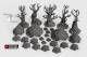 Gnarly Trees with Canopies Set - Clorehaven and the Goblin Grotto - Printable Scenery