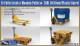 Gecko 5t Pallet truck & Wooden Pallet w/ 200L Oil Drum/Plastic Barrel