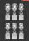 Life Miniatures Bare Heads Set No.1