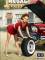 A Short Stop - Pin-Up Girl Posing as Fixing Tire or Leaning on Car