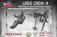 Thunder Model LRDG Crew Figure Set 4 w/Twin Browning Gun