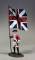 Clash of Empires: British 43rd Regiment of Foot Ensign with Kings Colors 1780